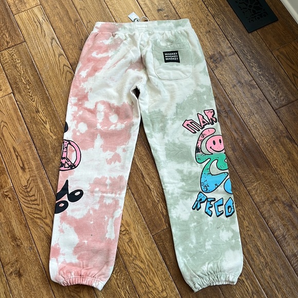 MARKET NWT Smily Market Records Angel Sigh Sweatpants Men’s L - Picture 4 of 4